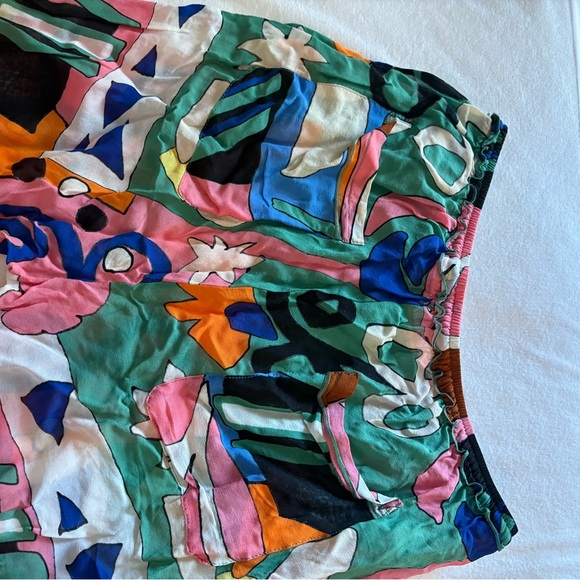 Zara Multicolor Abstract Pattern Pants - Picture 4 of 5
